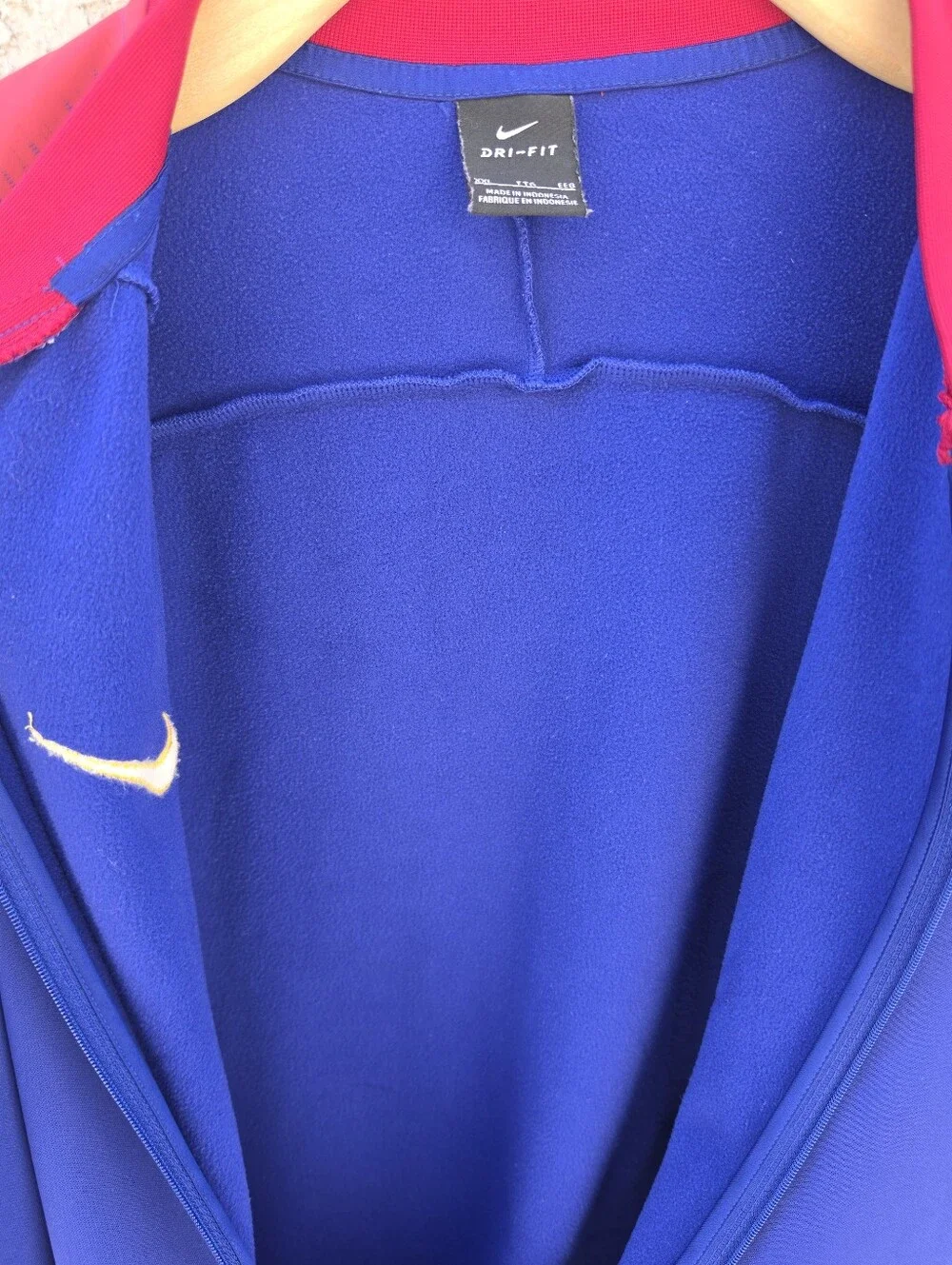 Nike FC Barcelona 2018 2019 Anthem Track Jacket Mens 2XL Blue FullZip 894361-456